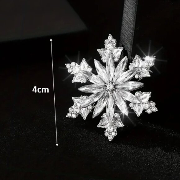 🍏50% OFF/3+...Snowflake Christmas Brooch - Picture 5 of 7